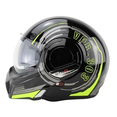 Immagine di VPR F242 P/J Reverse Flip Up Motorcycle Helmet Double Visor Modular Jet Crash for Racing Sports Touring Road Legal ECE 22.06 Approved Motorbike Helmets L