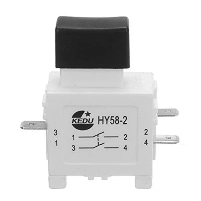 Immagine di KEDU HY58 2 Trigger Interruttore a pulsante Utensili elettrici Interruttori con freni No Lock 125V / 19A 250V 12A Pack