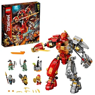 Immagine di LEGO NINJAGO Fire Stone Mech 71720 Building Kit Featuring Ninja Mech, New 2020 (968 Pieces)
