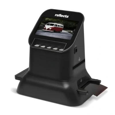 Immagine di Reflecta x66 Scan Scanner Diapositive e Negativi, Sensore 14 MP CMOS, Risoluzione Normale da 14MP Interpolata 22MP, Display 4,3&#039;&#039; IPS LCD, Correzione Colore Automatica/Manuale, USB 2.0