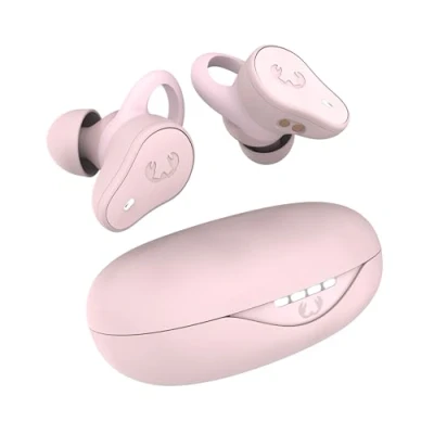Immagine di Fresh &#039;n Rebel Twins Move, Auricolari sportivi bluetooth in ear senza fili, a prova di schizzi, Include microfono e pulsante cliccabile controllo del volume, 30 ore riproduzione (Smokey Pink)