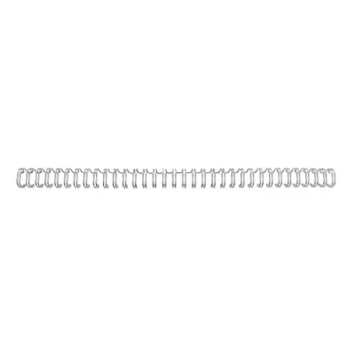 Immagine di GBC Dorsi metallici A5 34anelli 8mm 100pz Argento 4400028