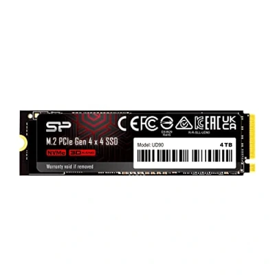 Immagine di Silicon Power 4TB UD90 NVMe 4.0 Gen4 PCIe M.2 SSD R/W up to 5,000/4,500 MB/s (SP04KGBP44UD9005)