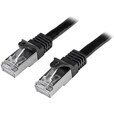 Immagine di StarTech.com N6SPAT2MBK Cavo di Rete CAT6 Ethernet Gigabit, Patch, RJ45, SFTP, 2 m, Nero