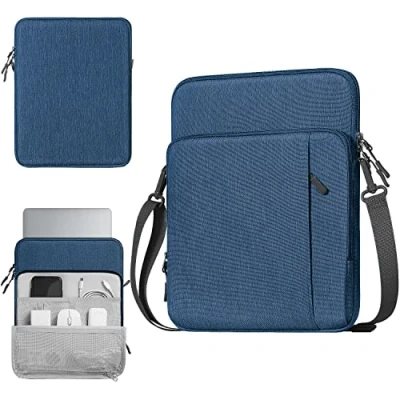 Immagine di TiMOVO Custodia per Laptop da 13,3 14&quot; Borsa a Tracolla iPad Air 13&quot; 2024, PRO Surface 9/8/X, MacBook 2022 2018, Galaxy Tab S9+ 12,4&quot;, 9/8, Blu