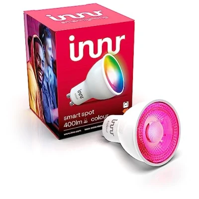 Immagine di innr Smart Lampadina LED GU10 Spot Luce Bianca e Colorata, Lampadine Compatibile con Hue*, Alexa, Amazon Echo (4a gen), Lampade Zigbee, Dimmerabile, 400 lumen 1 Pack