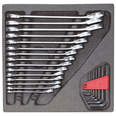 Immagine di Gedore RED 3301700 R22250001 Set chiavi a cricchetto combinato