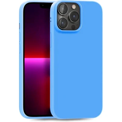 Immagine di MyGadget Cover per iPhone 13 Pro Max Custodia Protettiva in Silicone Morbido Case TPU Flessibile Protezione Antiurto &amp; Antigraffio Blu pallido
