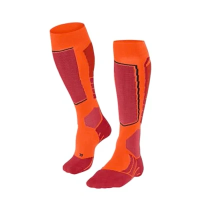 Immagine di FALKE SK2 Intermediate M KH lana filo funzionale caldi spessi 1 paio, Calzini da sci Uomo, Arancione (Flash Orange 8288), 46 48