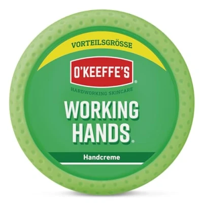 Immagine di O&#039;Keeffe&#039;s Working Hands, barattolo da 193 g, crema mani estremamente secche e screpolate, aumenta istantaneamente il contenuto di umidità, forma uno strato protettivo previene la perdita umidità