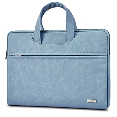 Immagine di TECOOL 13 13,3 Pollici Custodia PC Portatile per 13,6 MacBook Air M2 2022 A2681,13 Pro/Air M1 2012,MacBook Pro 14 M3 2023 2021,Impermeabile Borsa 13,5 Surface Laptop, Blu