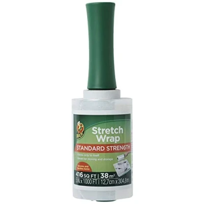 Immagine di Duck Rotolo di pellicola elasticizzata, trasparente, 12,7 cm x 304,8 m, 1 confezione, bianco (285849)