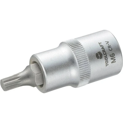 Immagine di TOOLCRAFT 816086 Multidente XZN Inserto giravite a bussola 6 mm 1/2 (12.5 mm)