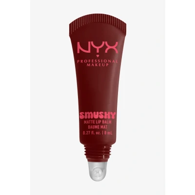 Immagine di NYX Professional Makeup Balsamo Labbra Profumato, Morbide e Idratate, Effetto Soft Matte, Con Polvere di Riso Mochi Ceramidi, Smushy Tonalità: Smudge Fudge, 8 ml