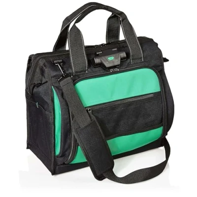 Immagine di Amazon Basics Zaino porta attrezzi con 40 tasche e illuminazione, , ‎43.6 x 24.1 38.1 cm, Nero
