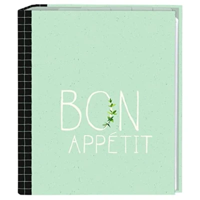 Immagine di moses. Raccoglitore per ricette in formato DIN A5, cook &amp; style, con 25 fogli di e 5 tasche registro, il libro cucina da forno personalizzato scrivere