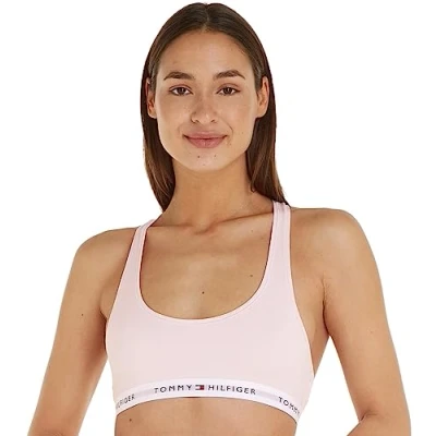 Immagine di Tommy Hilfiger Bralette Donna Elasticizzata, Rosa (Light Pink), M