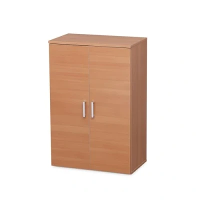 Immagine di Iris Ohyama, Scarpiera con ripiano / in legno 2 ante e ripiani, Modulare,Design, Ingresso, camera da letto Shoe cabinet SR 6035 Marrone chiaro