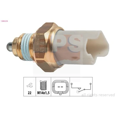 Immagine di EPS 1.860.218 Interruttore, Luce di retromarcia Made in Italy OE Equivalent CITROËN: C3 I Hatchback, C4 Picasso 1, II, PEUGEOT: 206 Hatchback