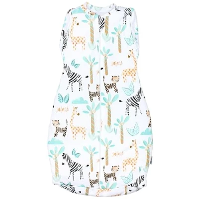 Immagine di TupTam Baby Pucksack Materiali certificati OEKO TEX Coperta Swaddle Sacco a pelo Imbottito 2,5 TOG unisex, TOG/Verde Safari, 0 3 mesi