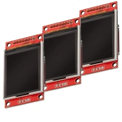 Immagine di AZDelivery 3 x 1.8 pollici SPI TFT Display ST7735 con 128 160 Pixel compatibile Arduino E Raspberry Pi incluso un Book!