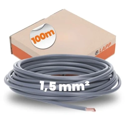 Immagine di LAPP 4520061 Cavo per cablaggi H07V K 1 x 1.50 mm² Grigio 100 m