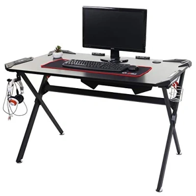 Immagine di Mendler Scrivania Porta Computer PC Gaming Ragazzi HWC F11 120x75cm Nero