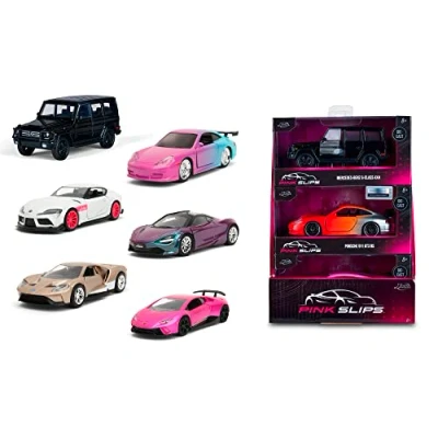 Immagine di Jada Auto in Metallo Scala 1:32, con Decorazione Gamma Pink Slips, Ruota Libera, Porte Aperte, Inviato un Modello di Modo Casuale, Non È possibile Scegliere il (253292000)