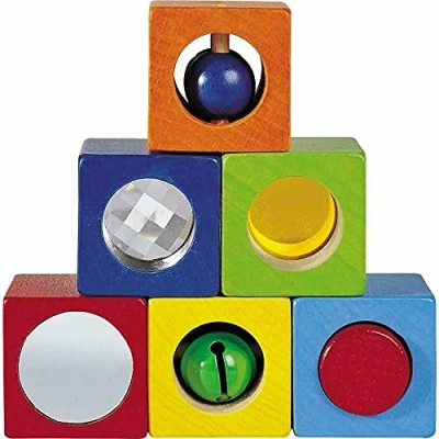 Immagine di HABA 1192 Discovery blocks Colourful and stable first building made of beech wood, for ages 1 Up (Made in Germany)