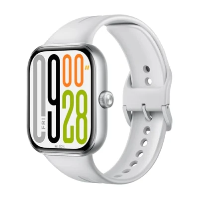 Immagine di Xiaomi Redmi Watch 5, Smartwatch con display AMOLED 2.07&quot;, Chiamate Bluetooth, Autonomia 24 giorni, Resistenza Acqua 5 ATM, Monitoraggio Frequenza Cardiaca e SpO2, Sistema GNSS integrato, Argento