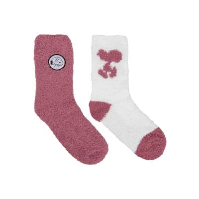 Immagine di Snoopy 2ER PACK THE Peanuts Calze, Donna, Taglia: 39 42, Pink weiß