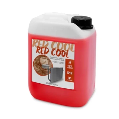Immagine di ErrecHome Red Cool, Liquido Radiatore Rosso Fluorescente Concentrato, antigelo G12 con pacchetto inibitore a base organica OAT, 5 Litri