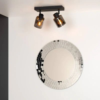 Immagine di Lucide Faretto a soffitto Alion paralumi di vetro, 2 luci