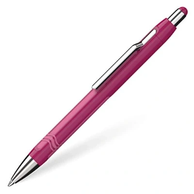 Immagine di Schneider 138608 Epsilon, penna a sfera (tratto XB, inchiostro valido per documenti, cartuccia Made in Germany) Colore: Blu/Lampone