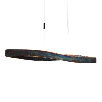 Immagine di quitani Lampada LED a sospensione Lian con superficie ossidata