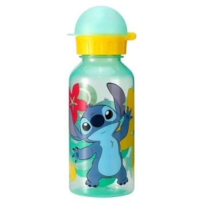 Immagine di Stitch Borraccia da 370 ml, per bambini, scuola, asilo, viaggi, realizzata in materiale resistente, riutilizzabile, senza BPA