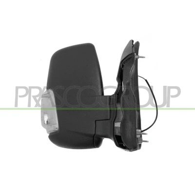 Immagine di Specchietto retrovisore esterno Prasco FD9137103 Dx nero bianco elettrico termico, Braccio specchio corto, convesso FORD: Transit Mk7 Van