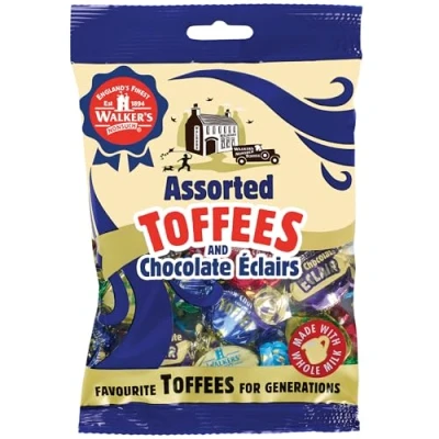 Immagine di Walkers Assorted Toffees and Chcolate Eclairs Bag 150g