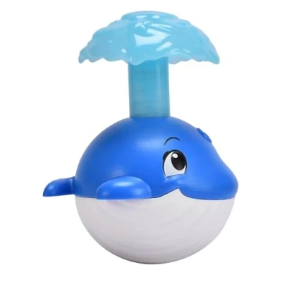 Immagine di Simba ABC Balena Mobile con Fontana d&#039;Acqua Estraibile per Diverse velocità di Oscillazione, Impermeabile, Anche la Vasca da Bagno, 11 cm, a Partire 6 Mesi, 104010049