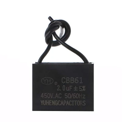 Immagine di fatteryu Condensatore di avviamento CBB61 450 V 1/2/3/4/5/6/10 per ventilatore a soffitto