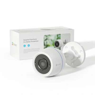 Immagine di EZVIZ Telecamera Wi Fi Esterno FHD 1080p, IP Videocamera di Sorveglianza con Visione Notturna a Colori, Rilevamento del Movimento, Difesa Attiva, Impermeabile IP67, Compatibile Alexa, C3TN