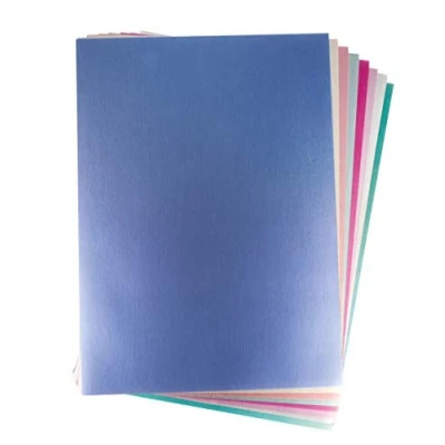 Immagine di Rayher 67302999 Carta effetto misto metallico, A4, colori misti, 250g/m2, 8 colori, 8fogli