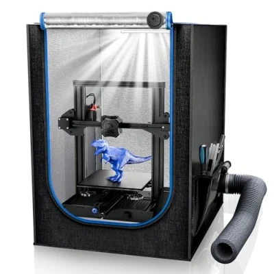 Immagine di YOOPAI Custodia per Stampante 3D con Slot Luce, Termo Igrometro, Set di Ventilazione Creality Ender 3/Ender 3 Pro/Ender 3V2/Ender 3S1/Neo