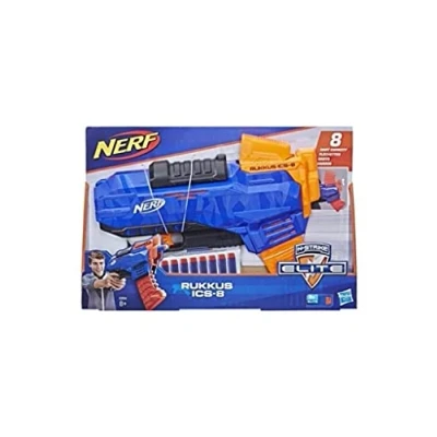 Immagine di Nerf Hasbro Elite Rukkus ICS 8 Blaster con Dardi e Caricatore a Scorrimento Verticale