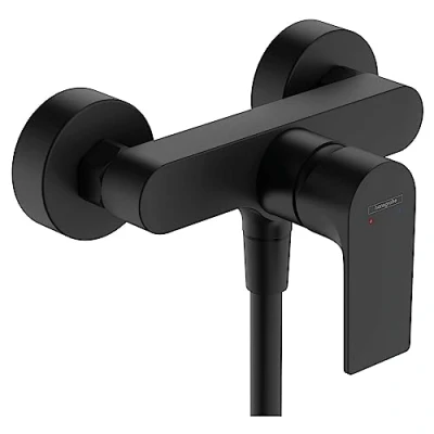 Immagine di hansgrohe Rebris E miscelatore monocomando per doccia esterno, rubinetto a 1 funzioni, nero opaco