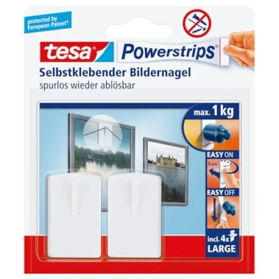 Immagine di tesa Powerstrips, Ganci autoadesivi per quadri, 2 pz., Bianco