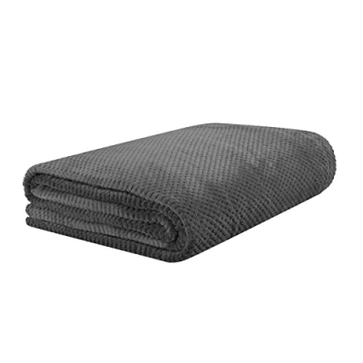 Immagine di HOMLA Copriletto Noah 220 x 240 cm Trapunta Copridivano Soffice e Morbida Poliestere Grigio