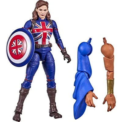 Immagine di Hasbro Marvel Avengers F0331, Legends Series Capitan Carter, Action Figure in Scala da 15 cm, Include 1 Accessorio ed 2 Elementi Build a Figure, Multicolore