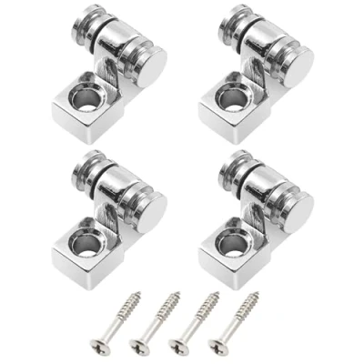 Immagine di Musiclily Abbassacorde a Rullo String Guides Trees per Chitarra Elettrica tipo Strat Tele, Cromato (4 pezzi)