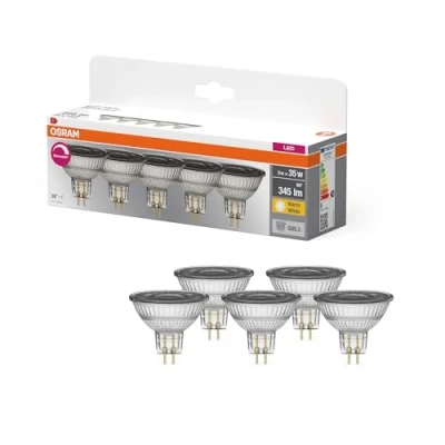 Immagine di OSRAM 4099854352393 Lampada riflettore a LED ERP G (A G) GU5.3 5 W Bianco caldo pz.